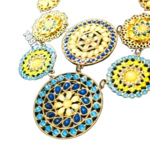 Charming Charlie Bronze Egyptian Statement Necklace